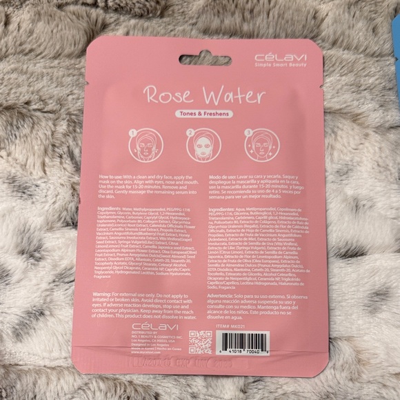 Facial Mask Bundle-2 Neutrogena Hydro Boost Mask-3 Celavi Simple Beauty Masks - Picture 3 of 8